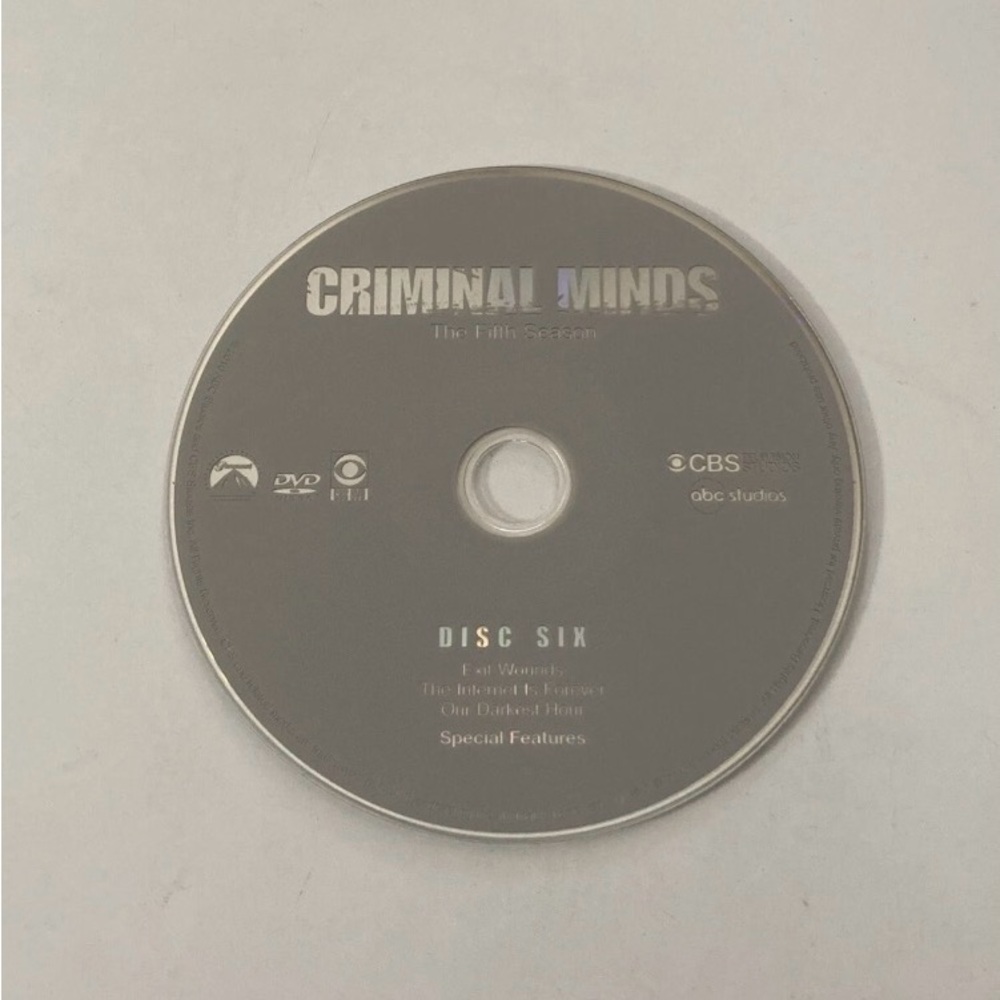 Criminal Minds Season 5 Disc 6 Replacement DVD
